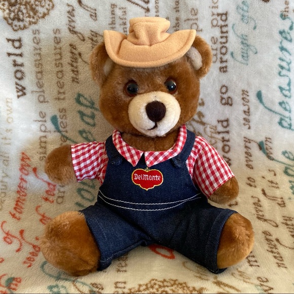 Vintage Del Monte Country Yumkins Brawny Bear Advertising Plush Collectible 10" - Picture 7 of 9